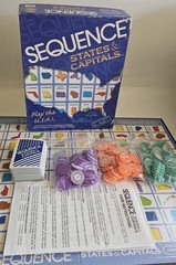 Sequence State & Capital Jax 2006 Ages 7-adult 2-12 Players Complete Great Shape