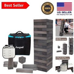 54-Block Tumble Tower Game with Canvas Bag – Ideal for Gatherings