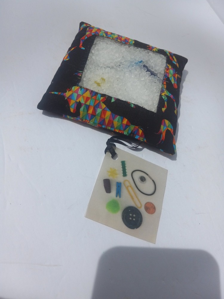 Handmade Seek And Find I Spy Sensory Bag Game solo play 1 player car activity