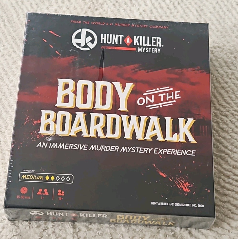 Hunt a Killer Body on the Boardwalk Immersive Murder Mystery Game New Sealed