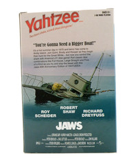 Yahtzee JAWS 40th Anniversary Edition 2015 RARE Dice Game Complete SHELF WEAR