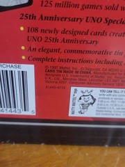 New 1997 UNO 25th Silver Anniversary Special Edition Game Collectible Tin Sealed