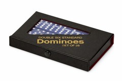 Dominoes Double 6 Six Standard Size Blue Tile Set New