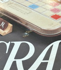 1989 Scrabble Deluxe Edition 100% COMPLETE Rotating Turntable Board Game MB 4034