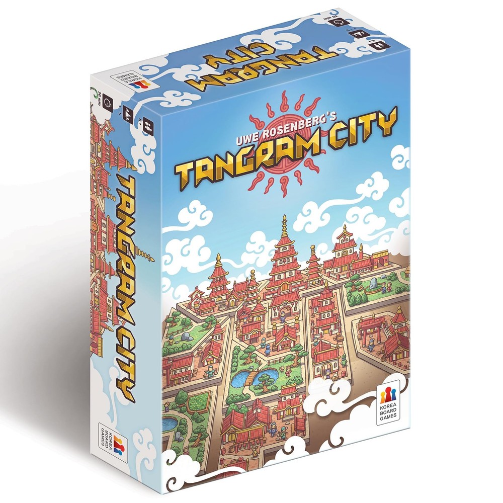 Capstone Games Tangram City Strategy Board 4 inches x 8 inches, Multicolor