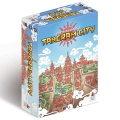 Capstone Games Tangram City Strategy Board 4 inches x 8 inches, Multicolor