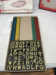 Vintage Embossing Co. CROSSWORD ANAGRAMS Game 1953 Complete