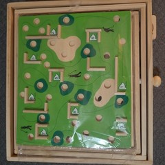 STERLING Games Large Wooden Labyrinth Marble Ball Tilt Maze Golf Baseball Boards