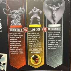 Unmatched Marvel Redemption Row Board Game Moon knight Ghost Rider & Luke Cage