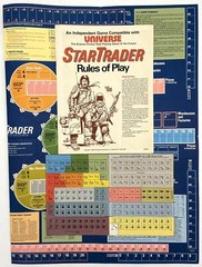 1982 SPI, StarTrader Science Fiction Role Playing Game, Unpunched w/Map, Vintage