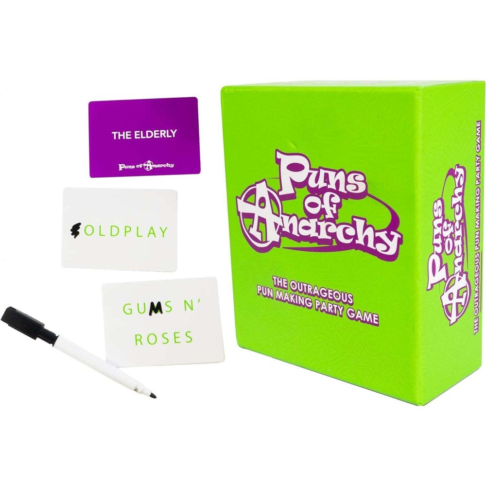 Puns of Anarchy – The Outrageous Pun-Making Game – No Bands, Movies Wordplay NEW