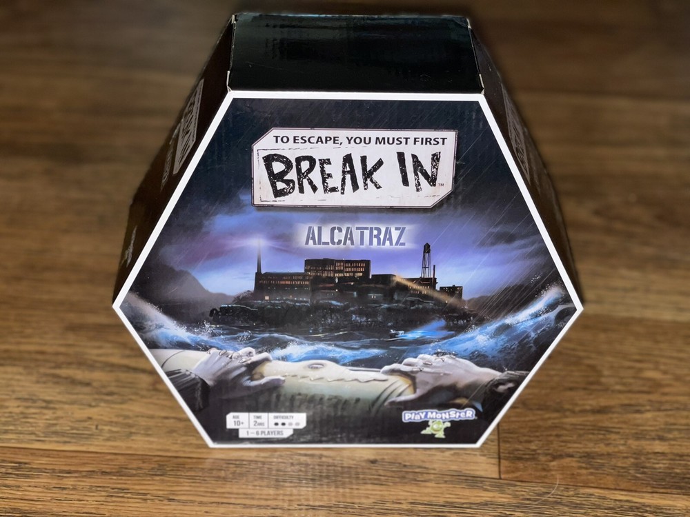 Playmonster Break In Alcatraz Escape Game Ages 10+ 1-6 Players