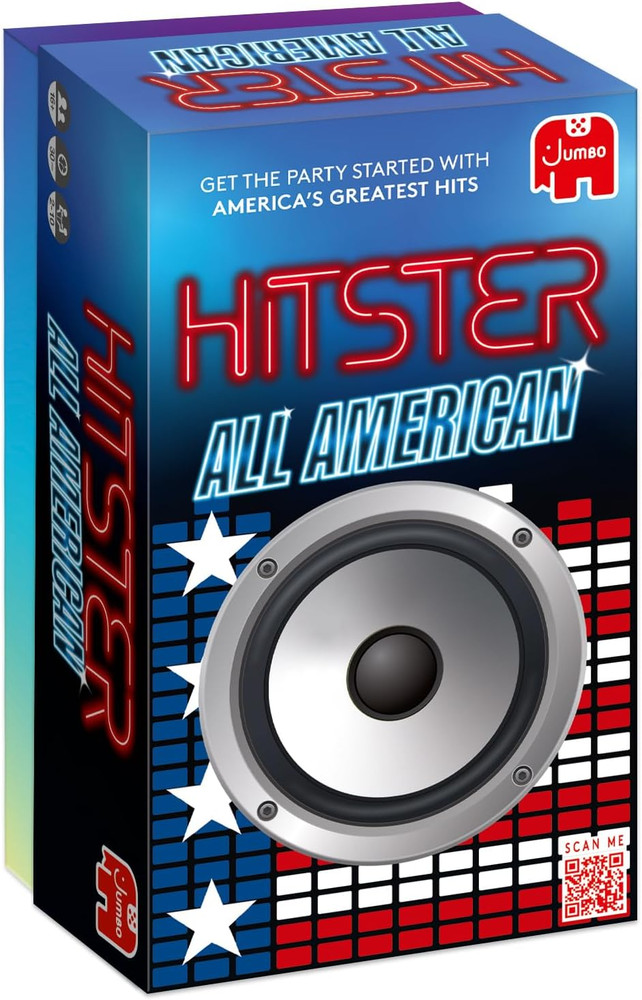 Hitster – All American, Fun Music Quiz Card Game, 2-10 Players – 300 Best Americ
