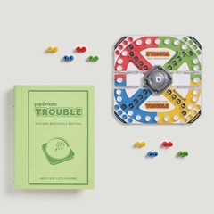 RISK, Trouble, and Guess Who? Vintage Board Game Linen Bookshelf Collection New