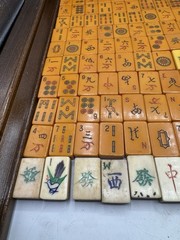 Art Deco Butterscotch Mahjong 143 Pcs