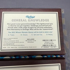 Ridley’s Games Room 3-in-1 Trivia Set General Knowledge Charades America Quiz