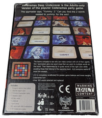 Codenames Deep Undercover 2.0 Adult Party Game Complete Unpunched OOP