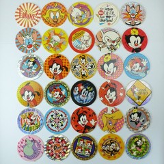 Lot of 30 Pogs Animaniacs from 1995 Warner Bros. WPF The World POG Federation