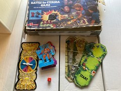 Mattel 1985 MOTU Battle For Eternia Board Game PARTS lot masters of the universe