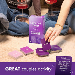 Let’S Get Deep by Relatable, a Question Card Game for Couples, Great for Date Ni