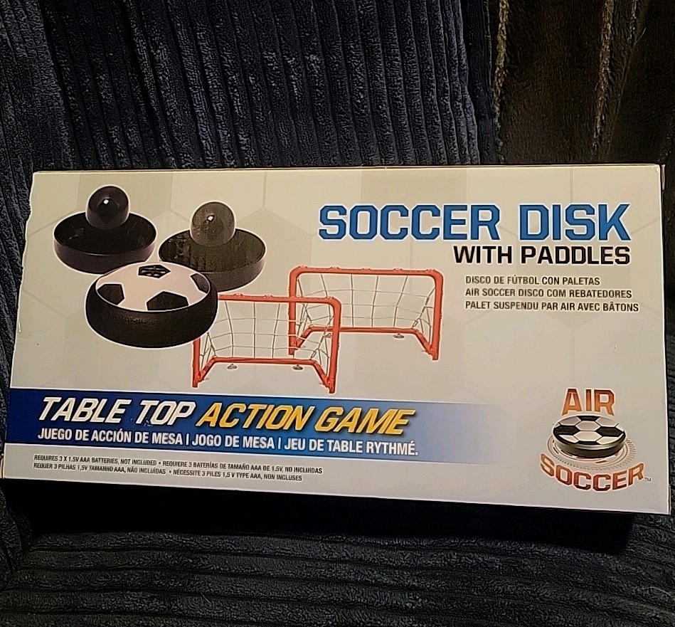 Soccer Disc with Paddles Table Game New In Box Sealed