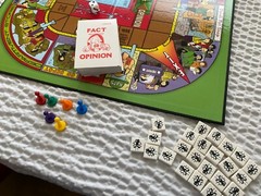 Fact Or Opinion Comprehension Board Game Kit Red Level Edition CGC Learning Well