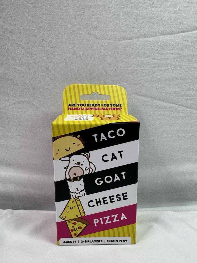 Taco Cat Goat Cheese Pizza Card Game 2022 Family Fun Ages 8+ Players 2-8 Pre-Own
