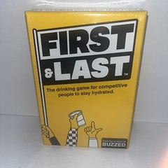 First & Last Drinking Card Board Game Hunch Studios 2021 Buzzed FL455 New Sealed