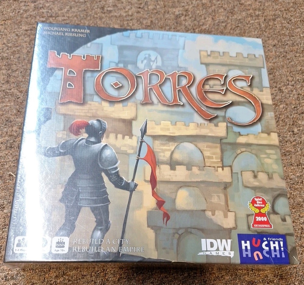 IDW Torres board game, Spiel des Jahres winner, New Sealed, Out of Print