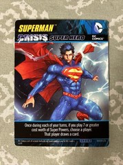 2014 DC Comics Crisis 1 Deck Game Superman Oversize Crisis Super Hero Card!
