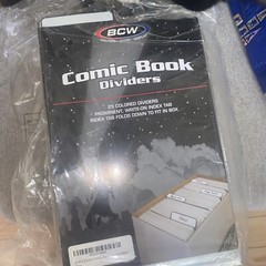 BCW Supplies – Current Size 100 Comic Boards -100 bags- 25 Dividers