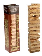 Tumbling Tower Game Wooden Stacking Blocks – 72 Pcs Set – Crafts