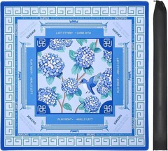 Blue American Learning Mahjong Mat (33”X33”) with Black Carrying Bag, Anti-Slip,