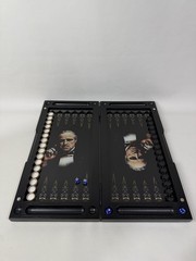 The Godfather Backgammon Board – Handmade Ash Wood & Glass Set, Luxury Gift