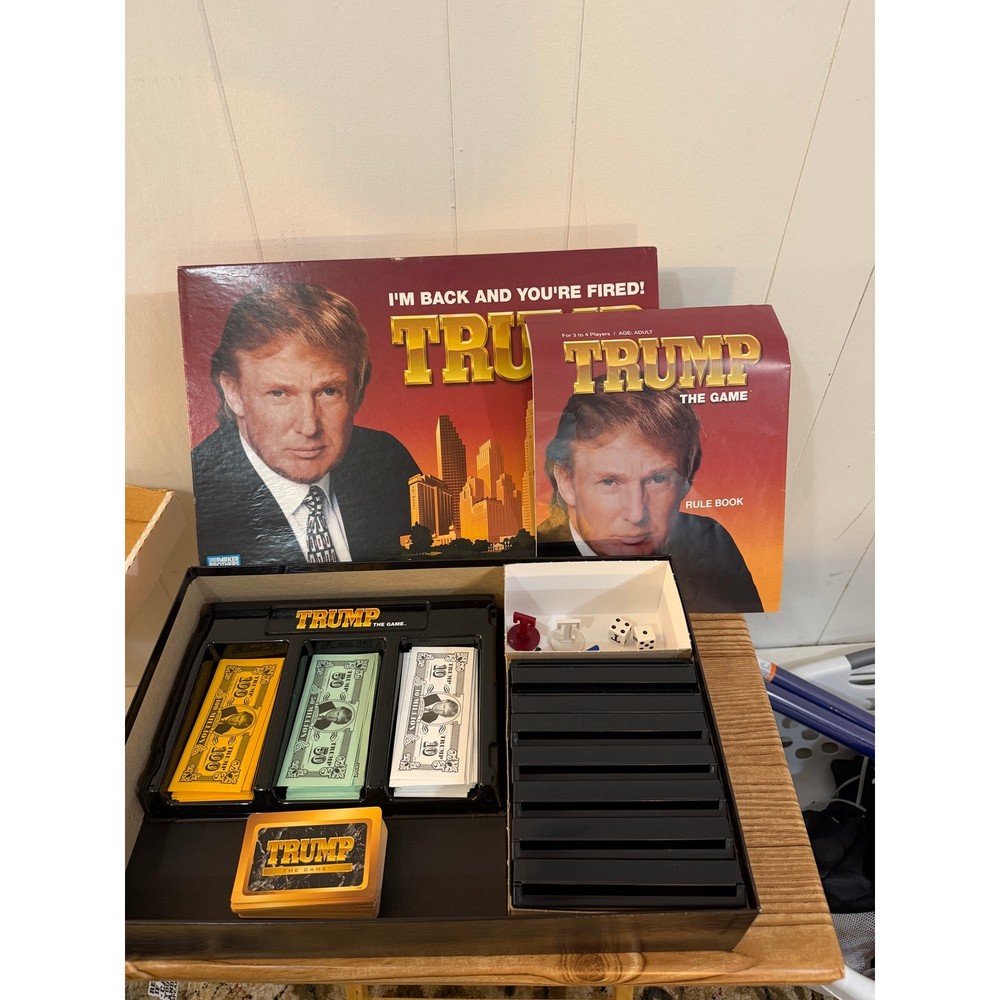 Trump The Game Parker Brothers 2004 Complete Adult Board Game Hasbro Rare