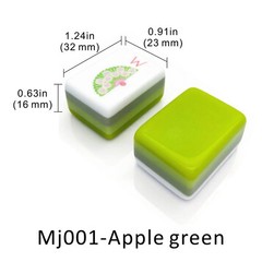 NEW! Vibrant Layered Mahjong Tiles – Full American Set 160Tiles – apple green