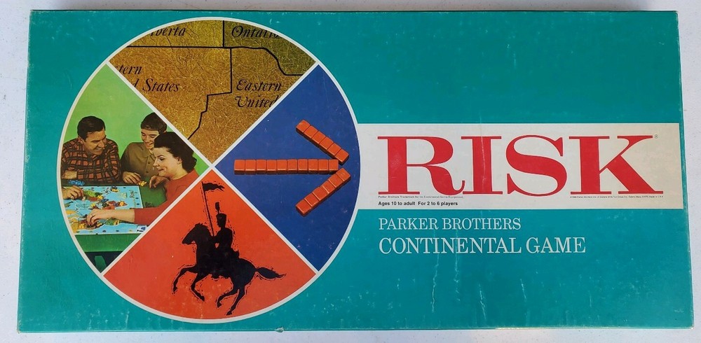 RISK Board Game 1968 Complete Instructions Vintage 60s World Domination Strategy