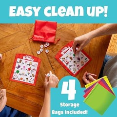 Chuckle & Roar Family Bingo – Educational Bingo Game for Kids Ages 3–6+ | Four G