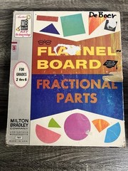 1960s Flannel Board Fractional Pizza Party Game Educational Math Fractions
