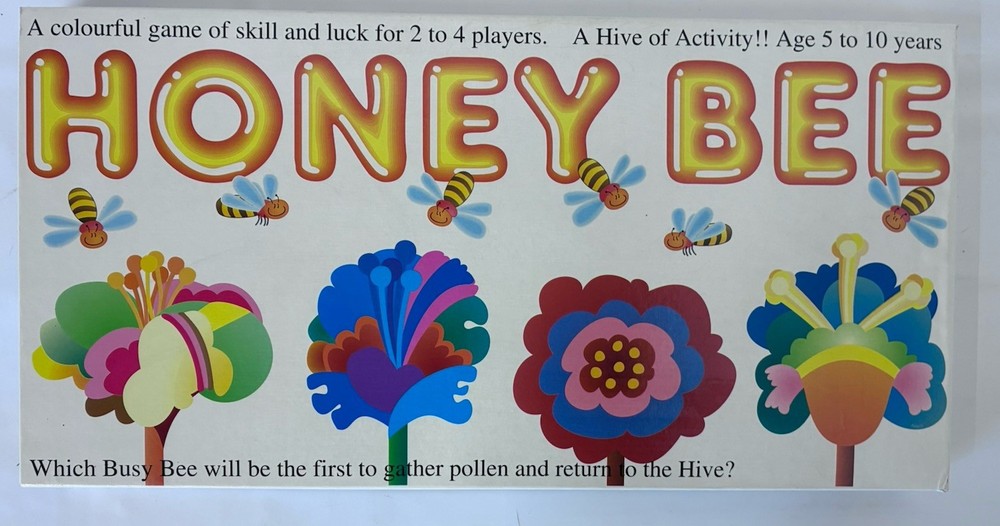 1995 Honey Bee Board Game 5-10 Years 2-4 Players Complete