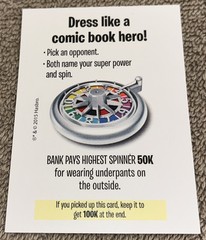 2015 Game Of Life-Action Card Dress Like A Comic Book Hero!