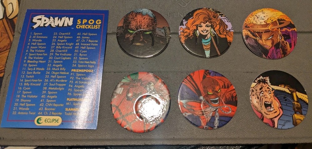 1993 Eclipse Spawn Spogz Lot 6 W/ Checklist Todd McFarlane