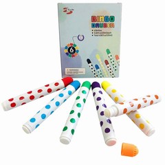 Bingo Daubers 6 Pack Mixed Color Markers Dabbers Supplies Game Accessories