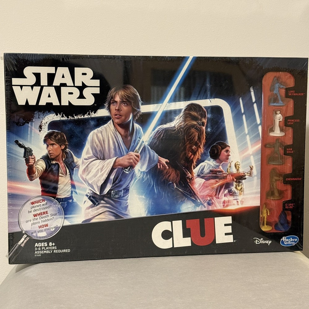 New 2015 Star Wars Edition Clue Board Game #B7688 Hasbro Disney