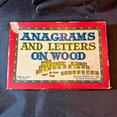 Vintage Anagrams And Letters With Wood Letters Milton Bradley No. 4719 1930’s
