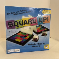 Square Up! 2 Player Tile Puzzle Game Family Ages 6+ Brainbox Complete