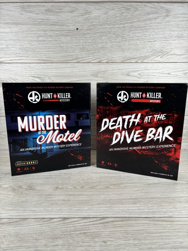 Hunt A Killer Murder at the Motel & Death at the Dive Bar Mystery Games Crime