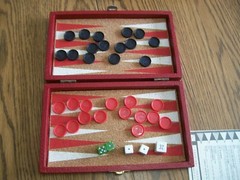 backgammon magnetic by cardinal in original box complete 107m 1970’s vintage