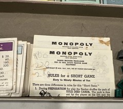 VTG 1961 Monopoly Board Game Parker Brothers 99% Complete Original RARE READ