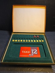 Vintage Take 12 Number Dice Game Parker Brothers No 108 With Box 1965